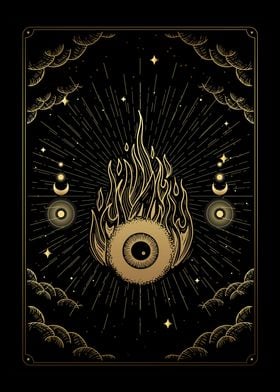 Tarot the flaming eye