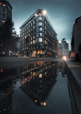 Puddle Reflection London