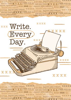 Write Every Day Typewriter