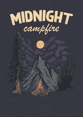 Midnight campfire