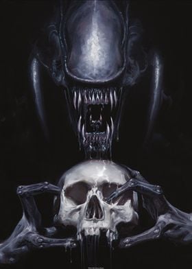 Alien With A Skull