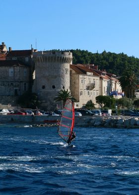 Winsurfer in Croatia