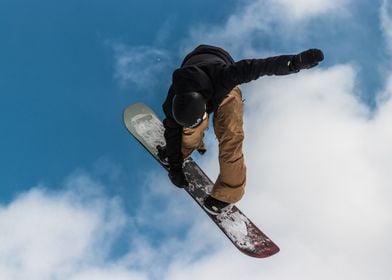 Snowboarder Mid Air