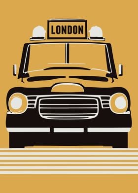 London Taxi Poster