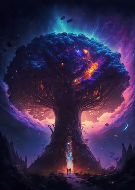 Cosmic World Tree of Life 
