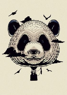 Panda Hot Air Balloon