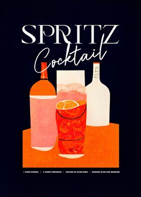 Spritz Cocktail Black Art