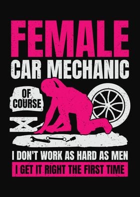 Auto Car Mechanic Girl