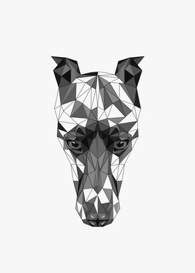 Doberman Pinscher Lowpoly