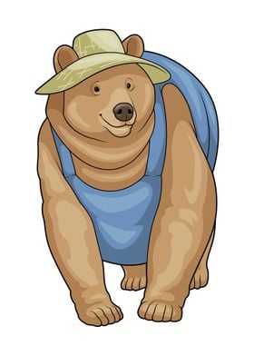 Bear Farmer Hat