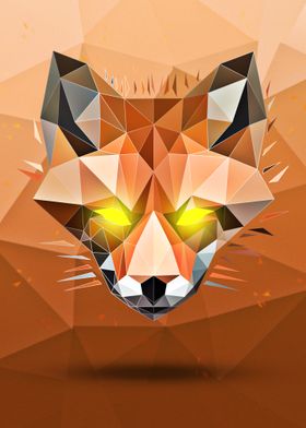 Geometric fox face