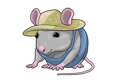 Mouse Farmer Hat