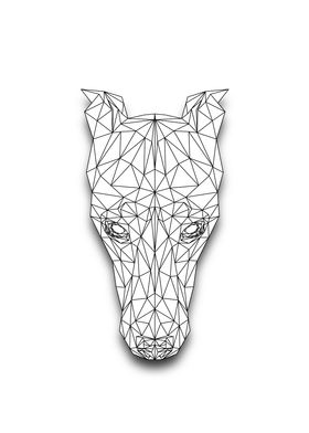 Doberman Pinscher Lowpoly