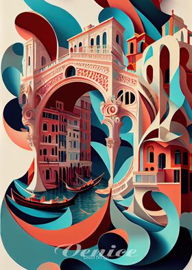 Venice RIALTO BRIDGE Italy