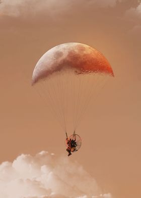 Moon Paragliding