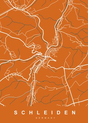 Map SCHLEIDEN GERMANY