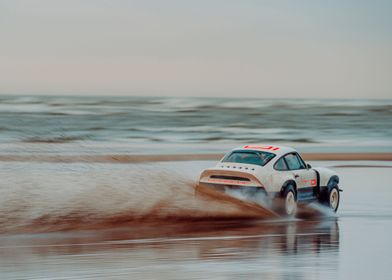 Car on the beach