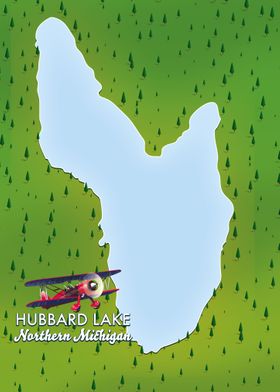 Hubbard lake map