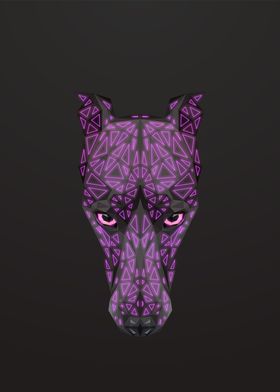 Doberman Pinscher Lowpoly