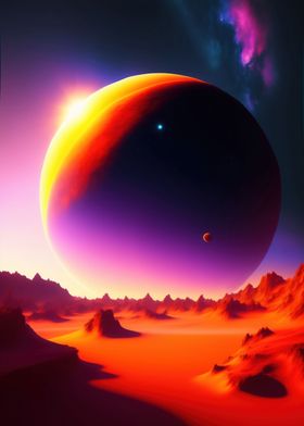 space sunset