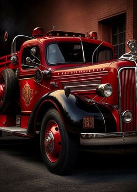 Retro Fire engine