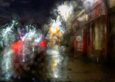 Street lighting and rain