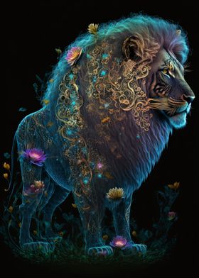 Celestial Blossoming Lion