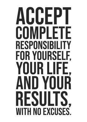 Accept Responsibility 