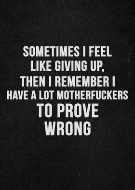 Prove wrong