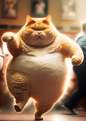 Fat cat doing Zomba