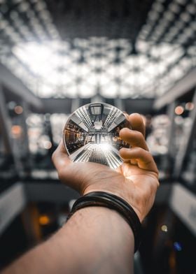 Lensball and space ship