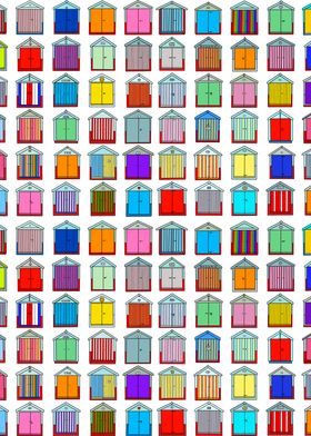 Rows Of Beach Huts