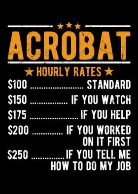 Acrobat Hourly Rates