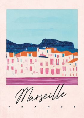 Marseille Pink Landscape