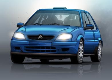 Citroen Saxo MK2 Rally Art