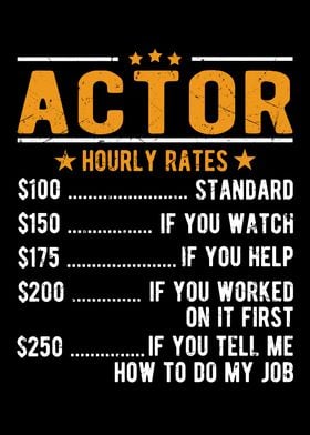 Actor Hourly Rates