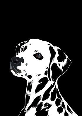 Dalmatian in vector