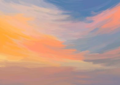 Beautiful sky painting