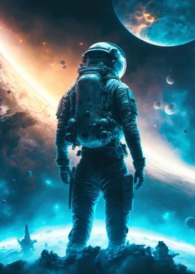 Galactic Pioneer' Poster by Absuro Designs | Displate