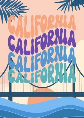 California travel art