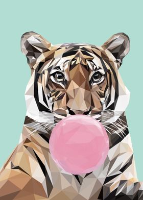 bubblegum animal tiger