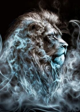 Blue Hue Vape Lion