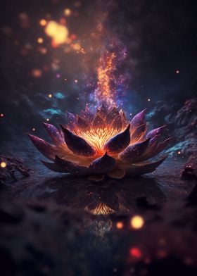 Cosmic Bloom Black Lotus