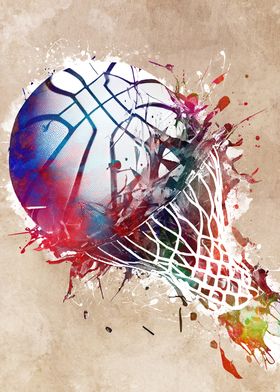 Basketball sport art