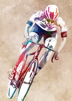 Cycling sport art