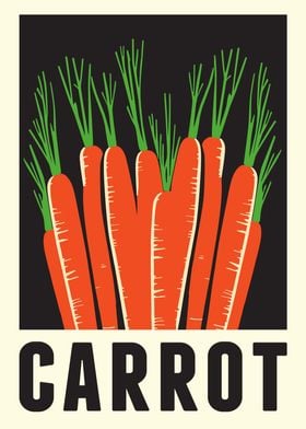 Minimal Carrot Poster