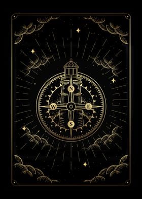 Tarot lighthouse compass