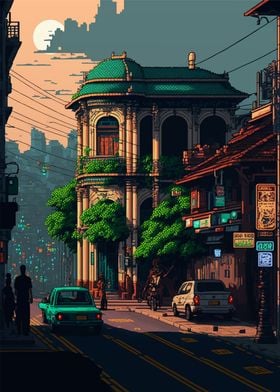 Bangalore Pixel art