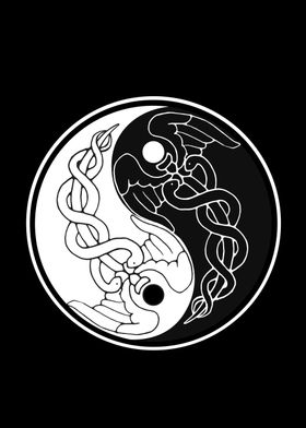 Nurse Caduceus Yin Yang