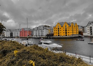 Norway Alesund Fjord City